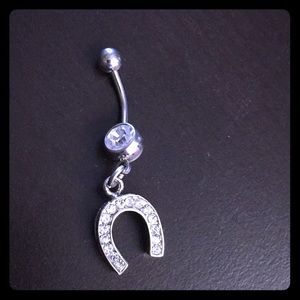 Jewelry - Lucky Horseshoe Dangle Belly Button Ring Jewelry - Lucky Horseshoe Dangle Belly Button Ring